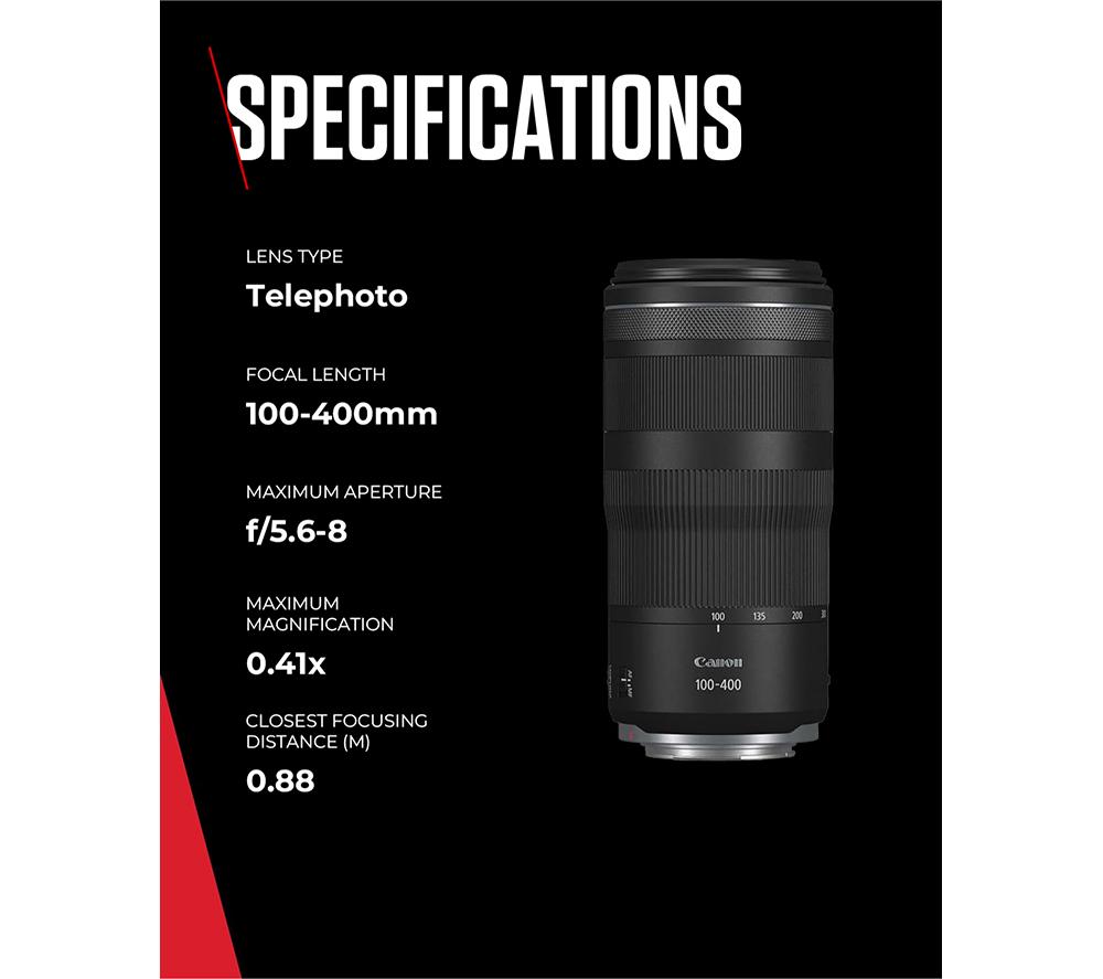 CANON RF 100-400 mm f/5.6-8 IS USM Telephoto Zoom Lens image number 8 of 10