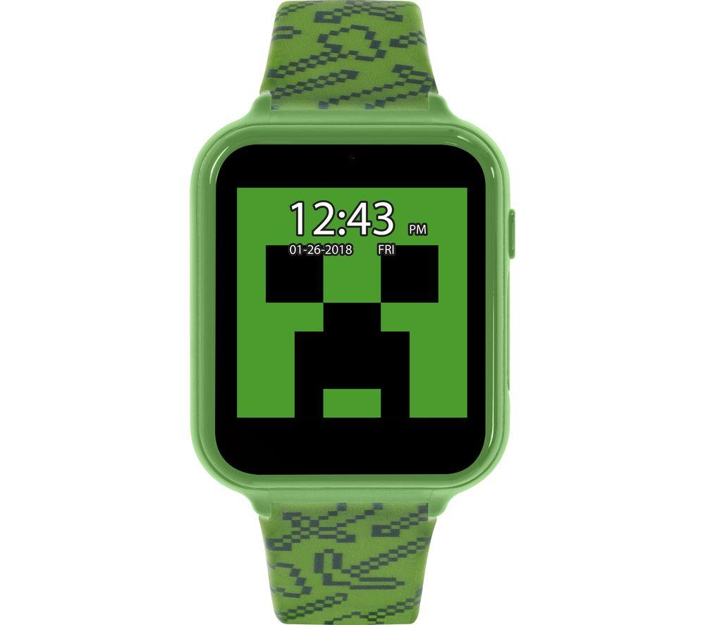REFLEX Minecraft Interactive Smart Watch for Kids - Green, Green,Black