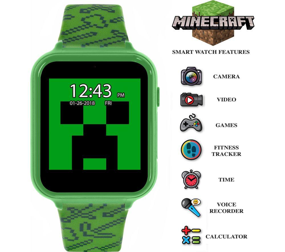 Minecraft creeper symbol deals accutime interactive kids watch