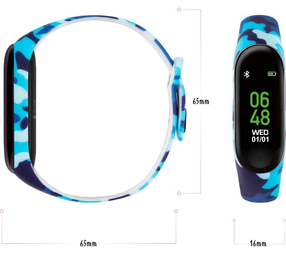 REFLEX ACTIVE Tikkers Series 1 TKS01-0003 Kids' Fitness Tracker - Camo Blue image number 4 of 9