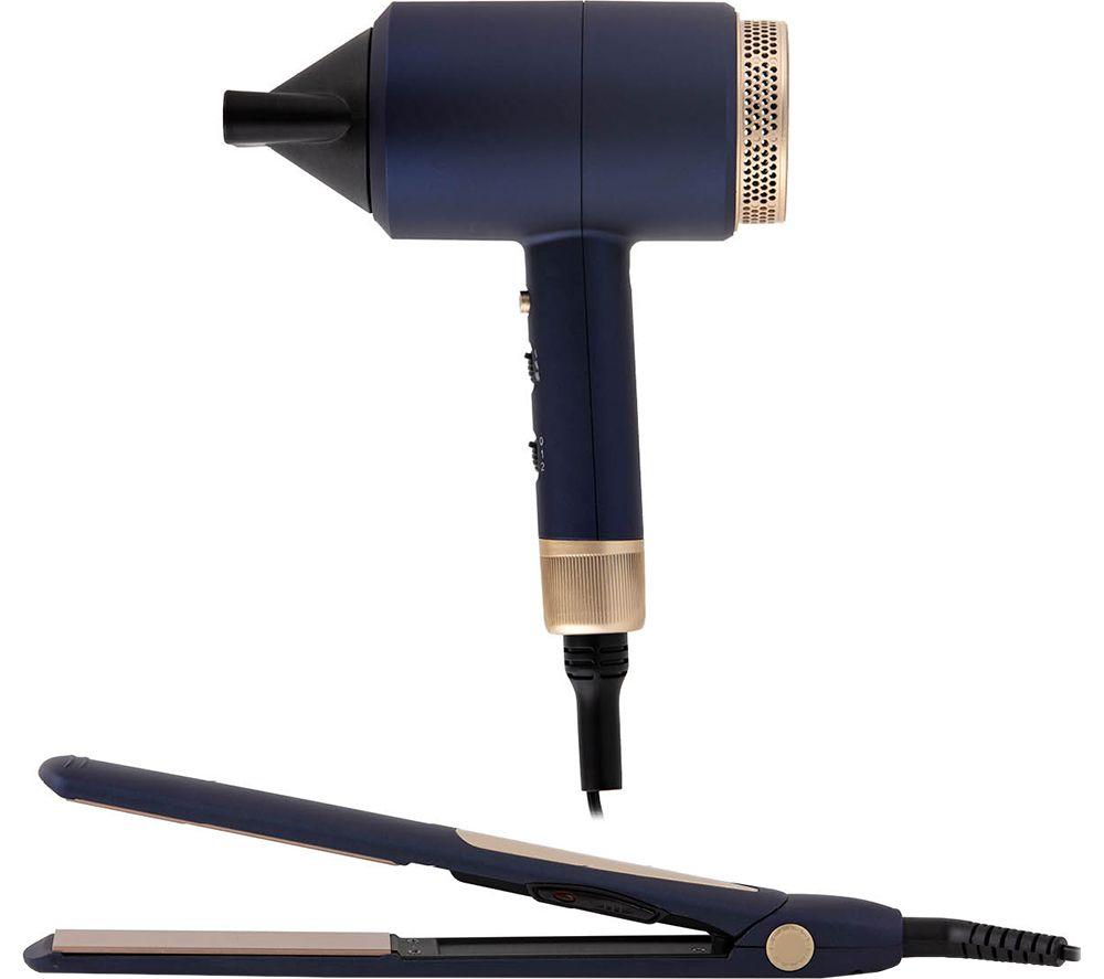 Carmen Twilight C81127bc Hair Dryer & Straightener Set, Blue