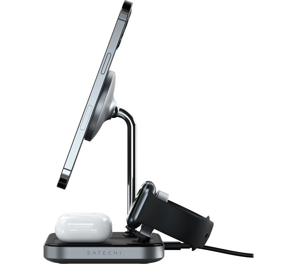 SATECHI ST-WMCS3M 3-in-1 Wireless Charging Stand with MagSafe image number 6 of 6