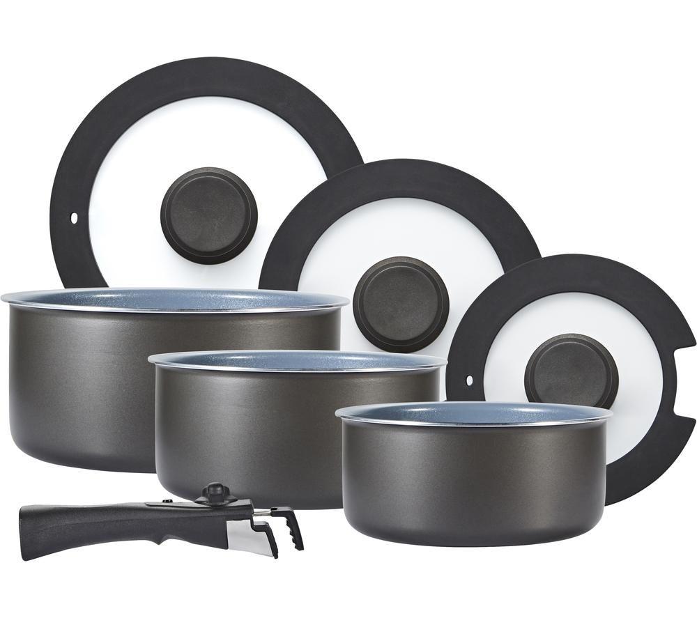 Made In Cookware - 7 Piece Non Stick Pot and Pan Set (Graphite)