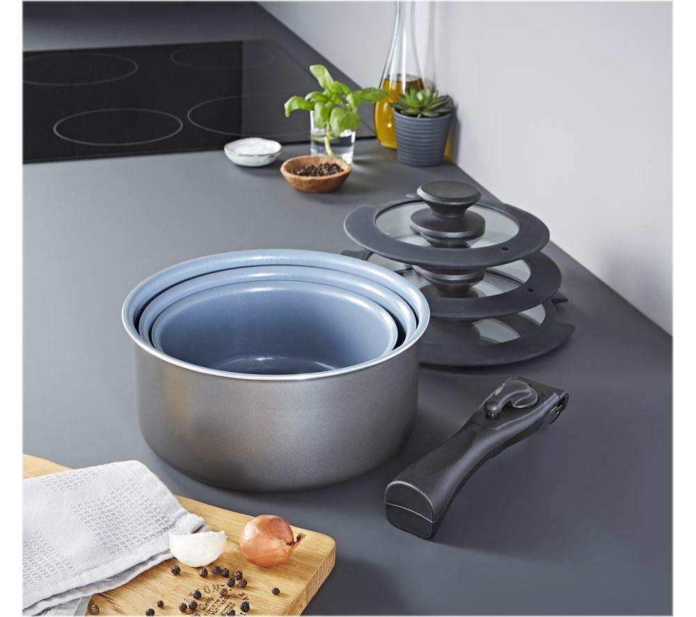 TOWER Freedom 7-piece Non-stick Saucepan Set - Graphite image number 2 of 6