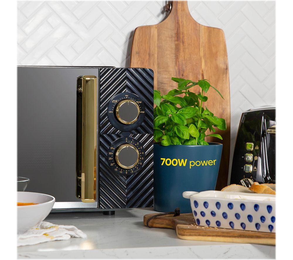 RUSSELL HOBBS Groove RHMM723B Compact Solo Microwave - Black & Gold image number 4 of 8