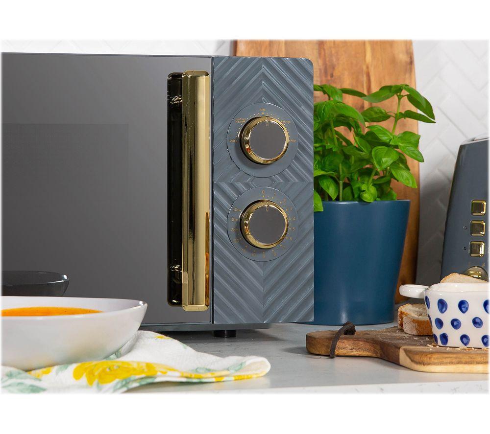 RUSSELL HOBBS Groove RHMM723G Compact Solo Microwave - Grey & Gold image number 4 of 7