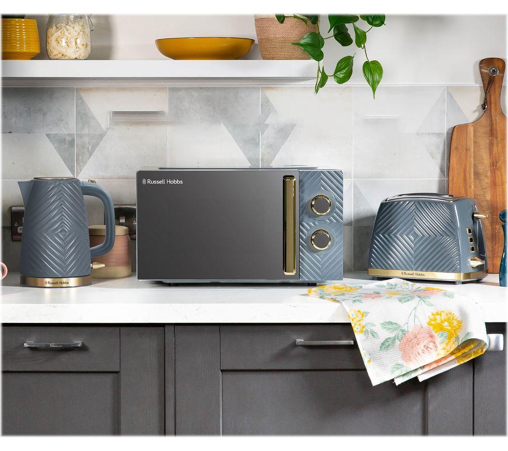 RUSSELL HOBBS Groove RHMM723G Compact Solo Microwave - Grey & Gold image number 5 of 7
