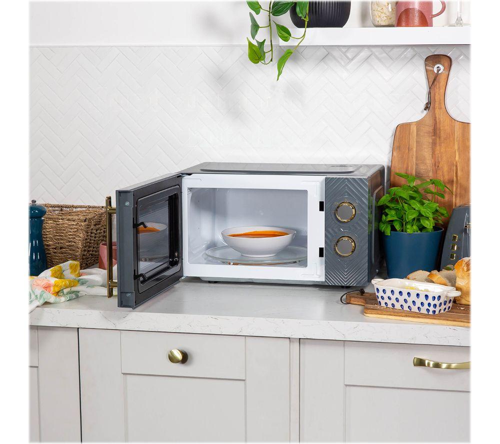 RUSSELL HOBBS Groove RHMM723G Compact Solo Microwave - Grey & Gold image number 7 of 7