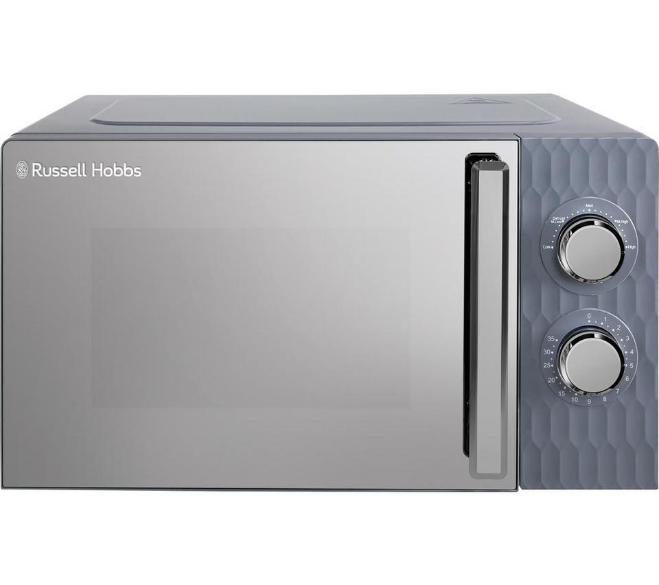 RUSSELL HOBBS Honeycomb RHMM715G Compact Solo Microwave - Grey