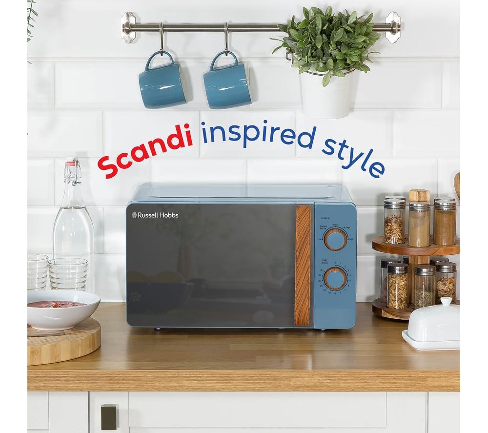 RUSSELL HOBBS Scandi RHMM713BL Solo Microwave - Blue image number 5 of 9