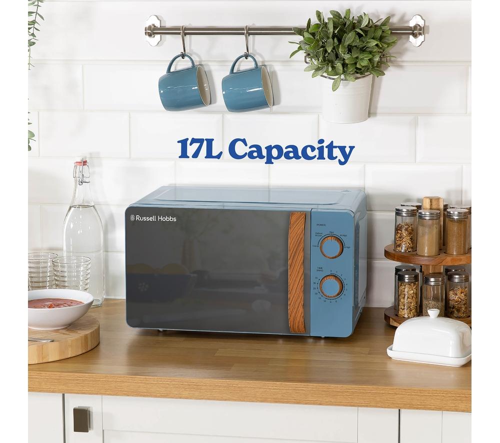 RUSSELL HOBBS Scandi RHMM713BL Solo Microwave - Blue image number 6 of 9