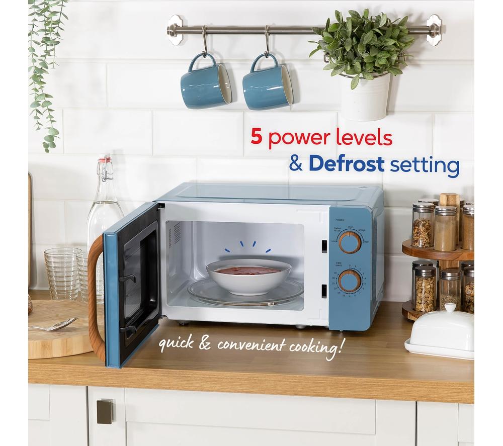 RUSSELL HOBBS Scandi RHMM713BL Solo Microwave - Blue image number 8 of 9