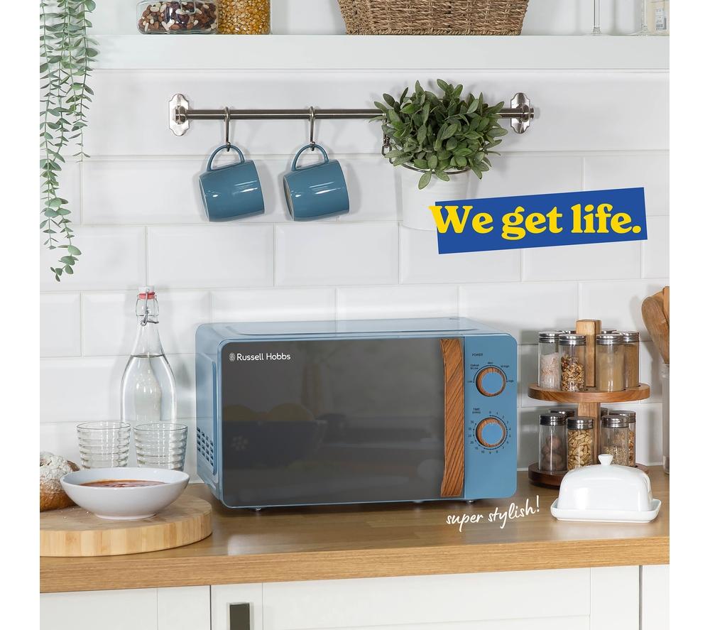 RUSSELL HOBBS Scandi RHMM713BL Solo Microwave - Blue image number 9 of 9