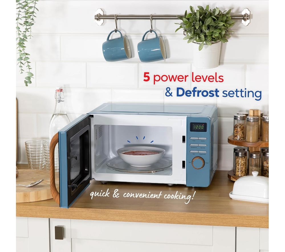 RUSSELL HOBBS Scandi RHMD714BL Solo Microwave - Blue image number 8 of 9