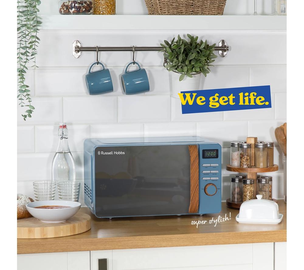 RUSSELL HOBBS Scandi RHMD714BL Solo Microwave - Blue image number 9 of 9