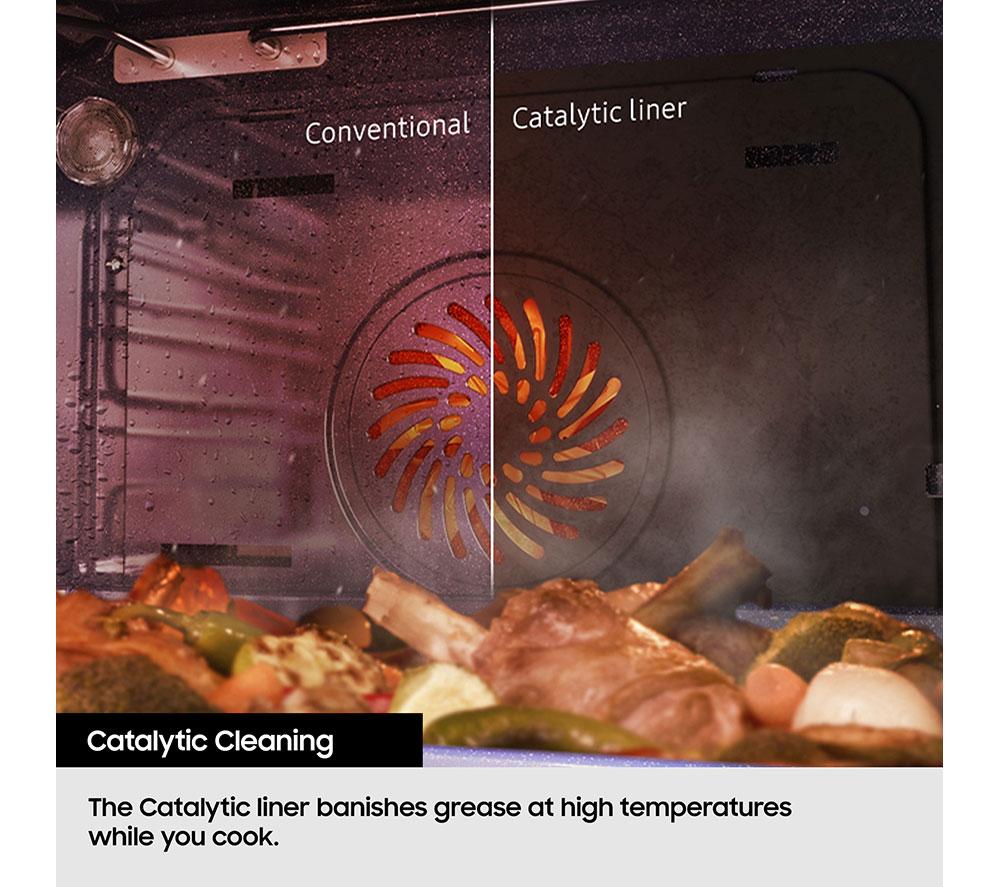 SAMSUNG Series 4 Dual Cook NV7B41403AK/U4 Electric Smart Oven - Black Glass image number 5 of 12