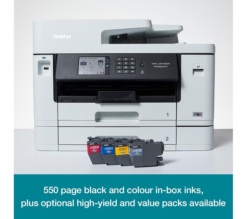BROTHER MFCJ5740DW All-in-One Wireless A3 Inkjet Printer with Fax image number 4 of 7