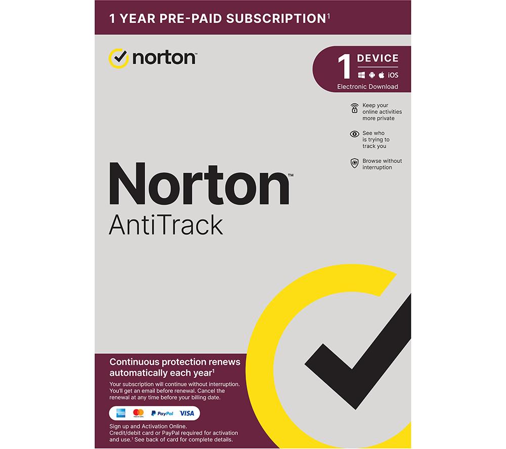 NORTON Antitrack 2022 - 1 year (automatic renewal) for 1 device