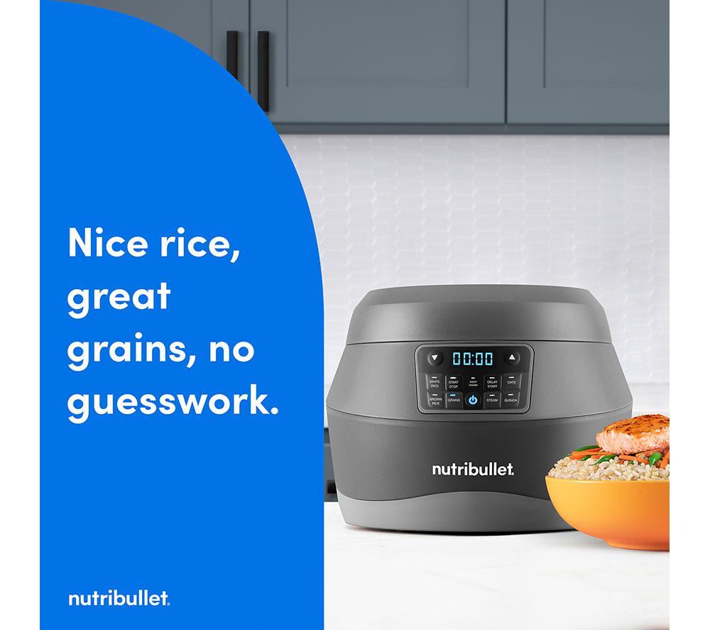 NUTRIBULLET EveryGrain 1806 Rice Cooker - Black & Grey image number 3 of 10
