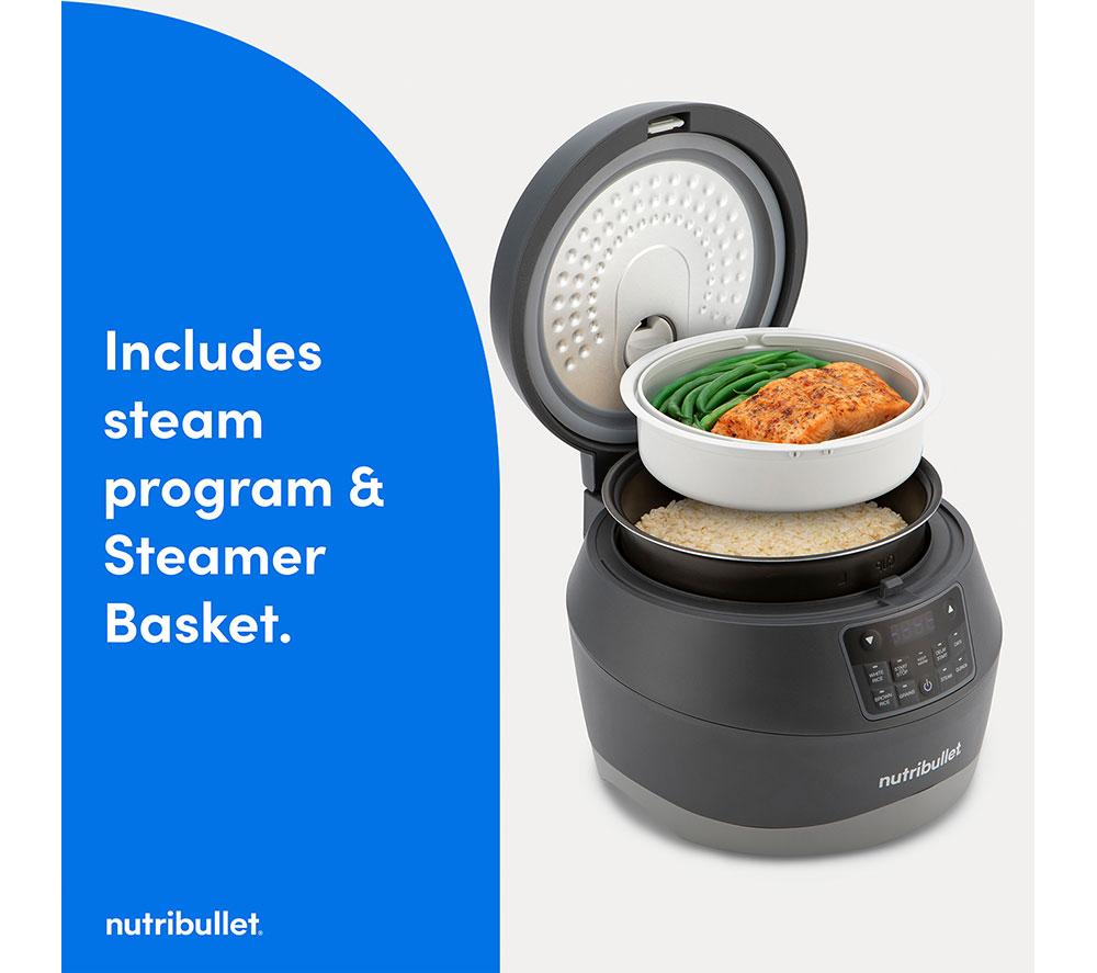 NUTRIBULLET EveryGrain 1806 Rice Cooker - Black & Grey image number 6 of 10