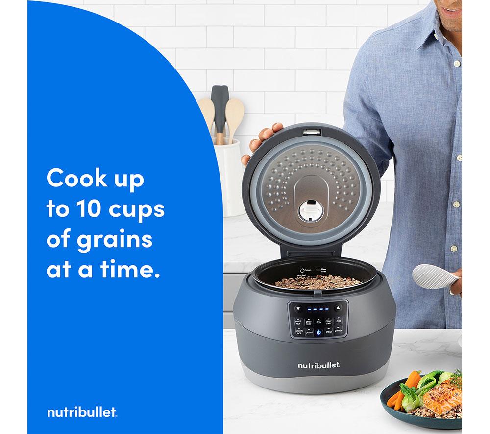 NUTRIBULLET EveryGrain 1806 Rice Cooker - Black & Grey image number 7 of 10