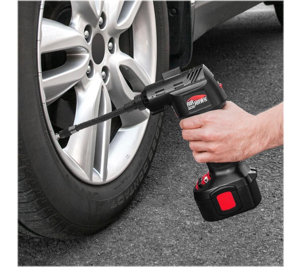 AIR HAWK Pro Cordless Tyre Inflator Pump - Black & Red image number 8 of 14