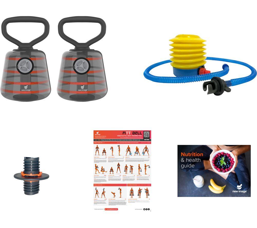NEW IMAGE FITT Bell Kettlebell - Pack of 2, Black & Orange image number 8 of 13