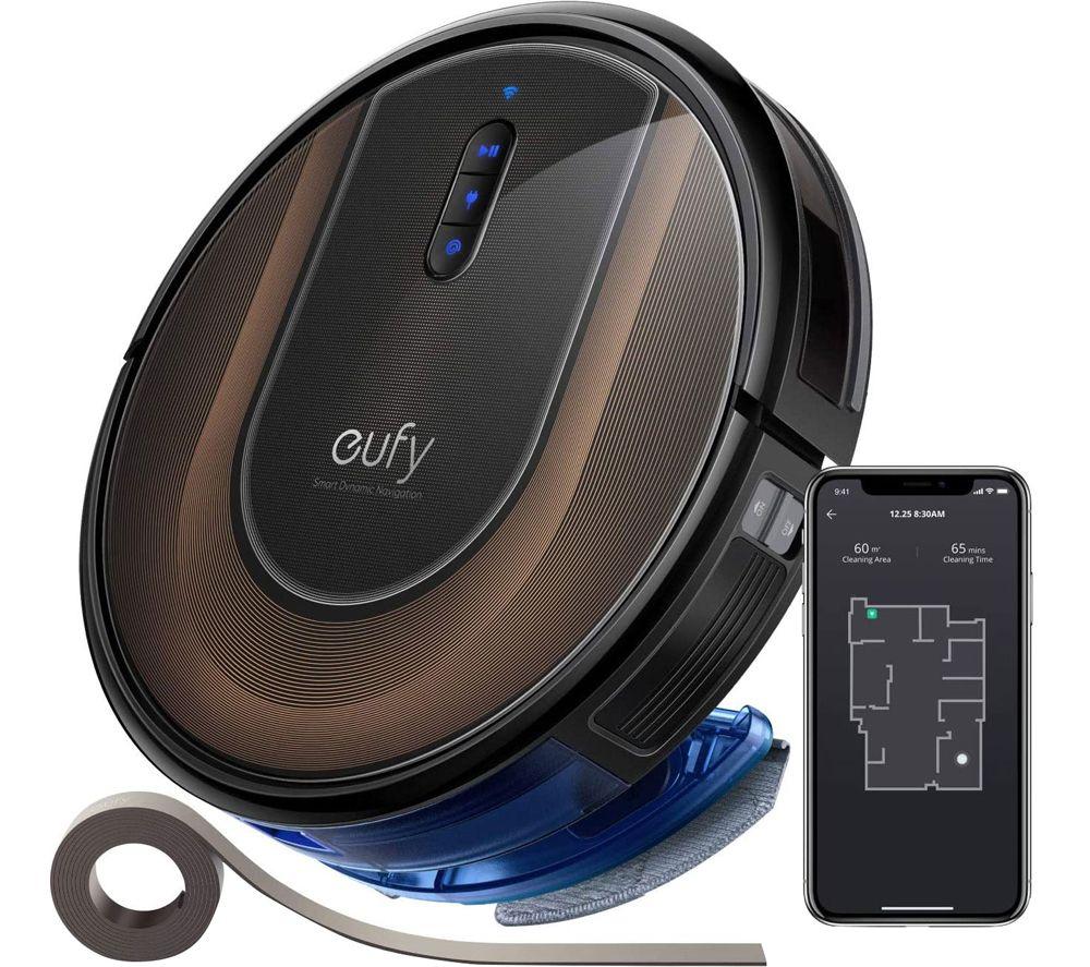 EUFY RoboVac G30 Hybrid Robot Vacuum Cleaner - Black & Gold