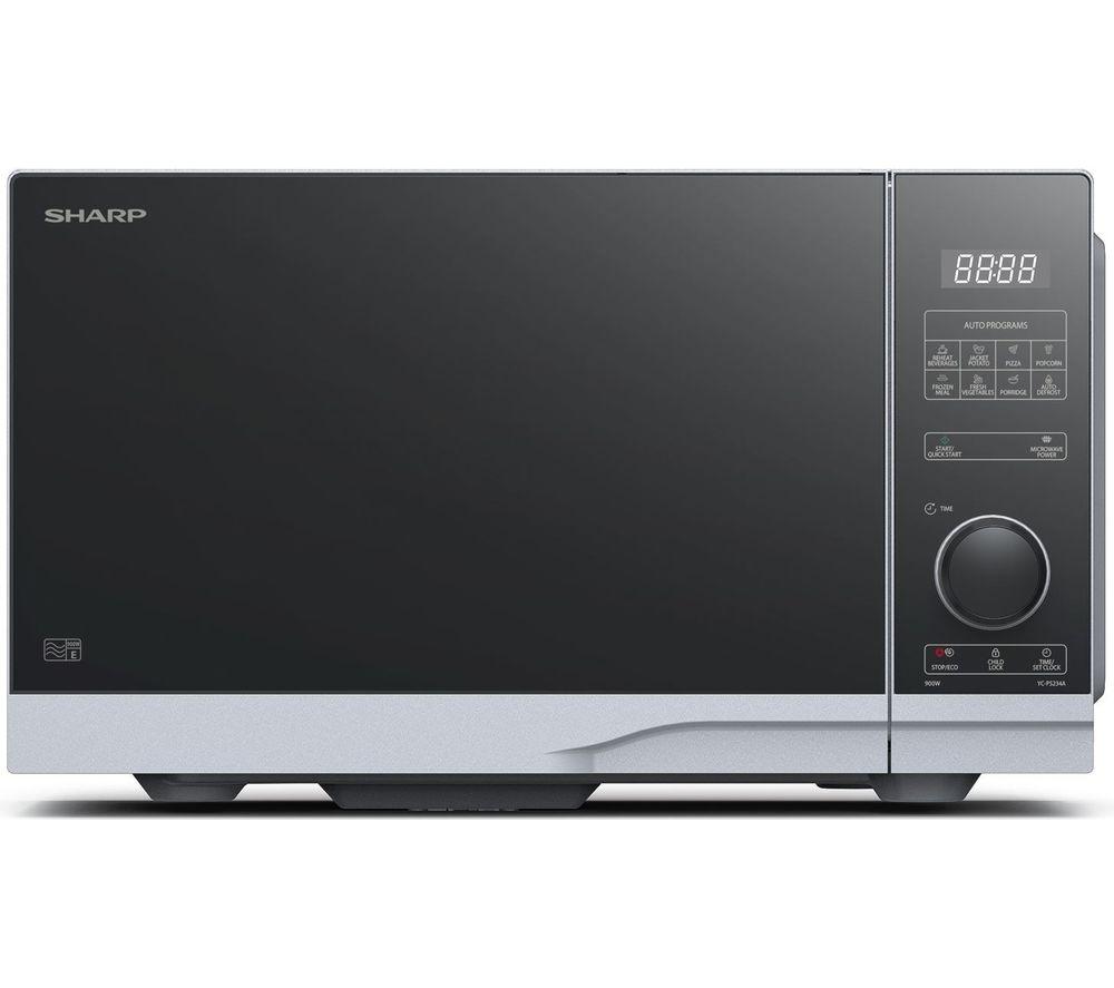 SHARP YC-PS254AU-S Solo Microwave - Silver, Black,Silver/Grey
