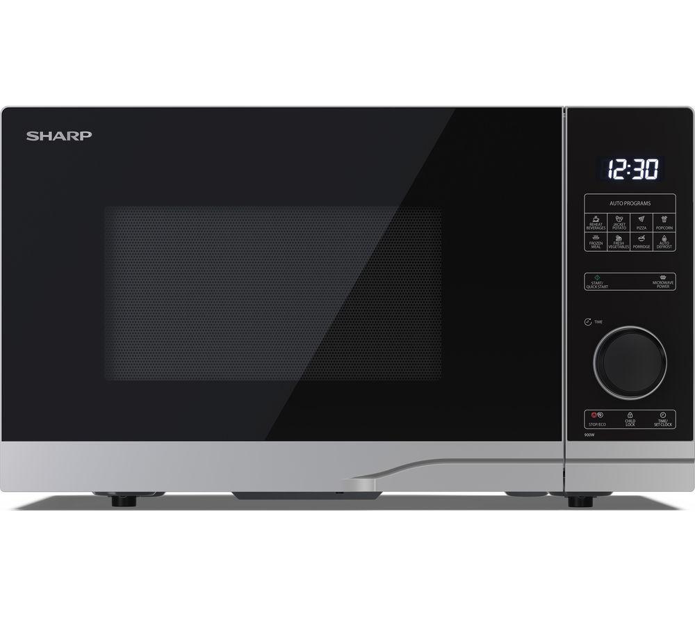 SHARP YC-PS254AU-S Solo Microwave - Silver, Black,Silver/Grey