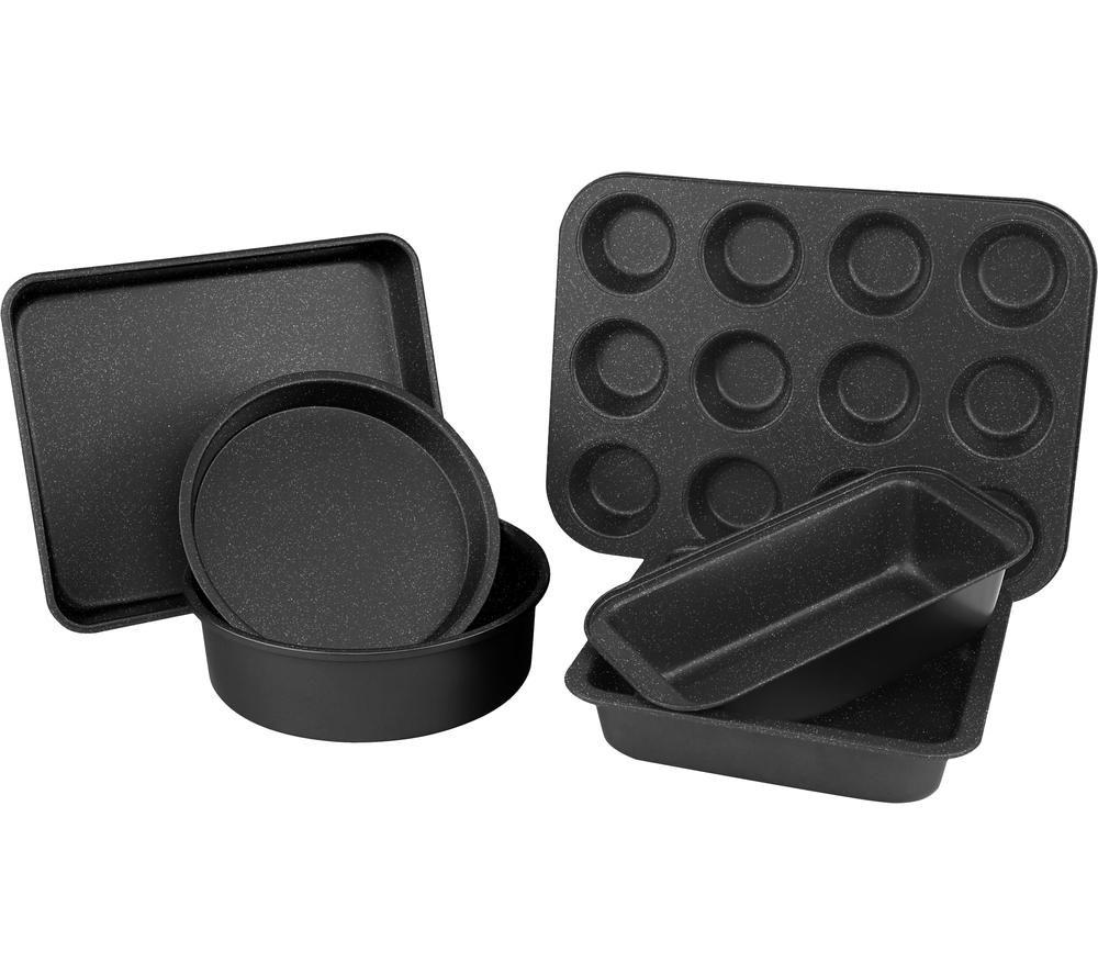 Image of DURASTONE K447BK 6-piece Non-stick Bakeware Set - Black, Black