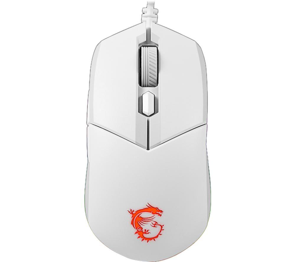 Buy MSI Clutch GM11 RGB Optical Gaming Mouse White Currys