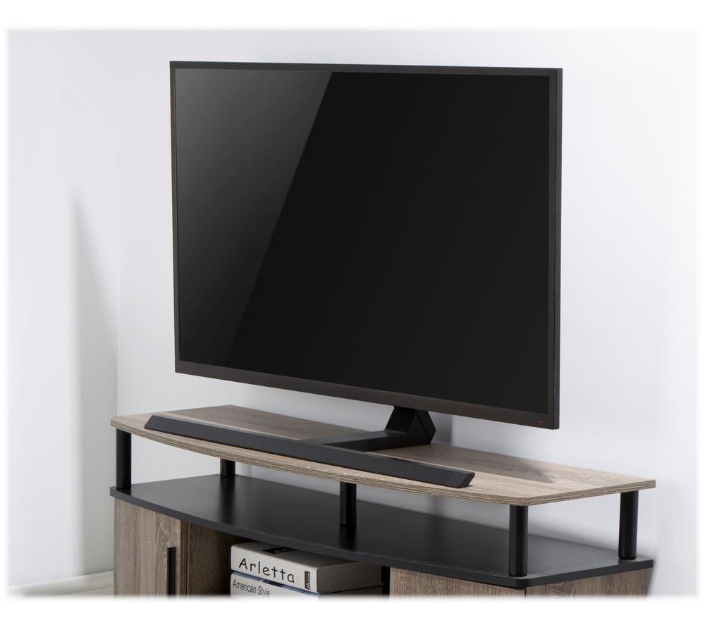 TTAP PED64S2 905 mm TV Stand with Bracket for up to 75" TVs - Black image number 3 of 6