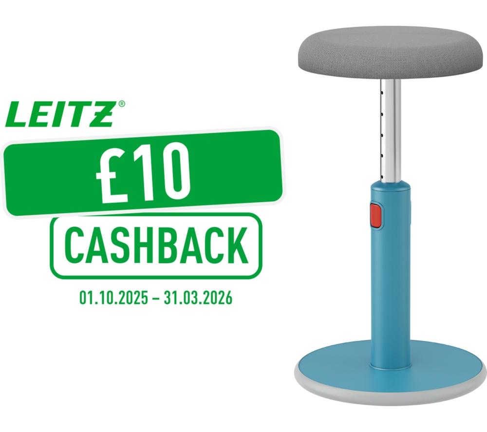 LEITZ Ergo Cosy Sit-Stand Stool - Blue image number 2 of 17