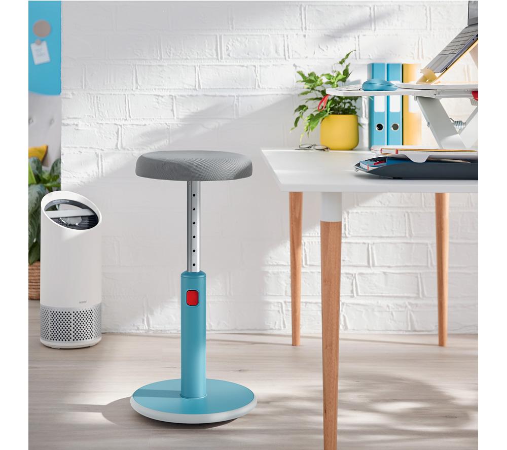LEITZ Ergo Cosy Sit-Stand Stool - Blue