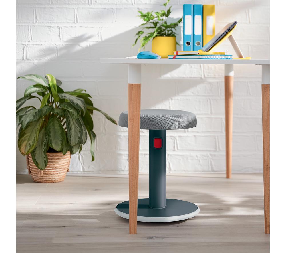 LEITZ Ergo Cosy Sit-Stand Stool - Grey