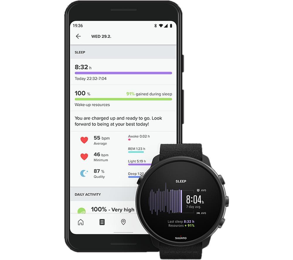 SUUNTO 7 Sports Watch with Google Assistant - Matte Black Titanium, Universal image number 7 of 8