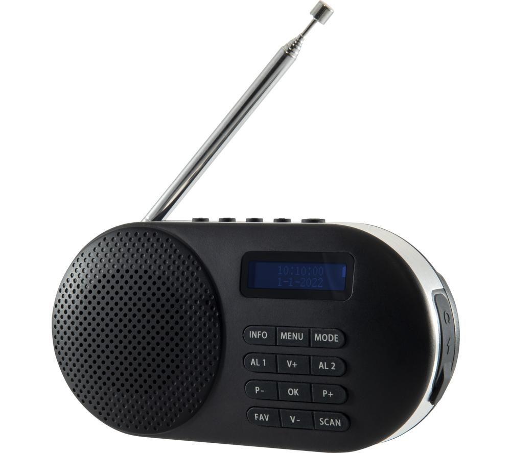 GROOV-E Milan GV-DR05 Portable DAB/FM Bluetooth Radio - Black image number 3 of 4