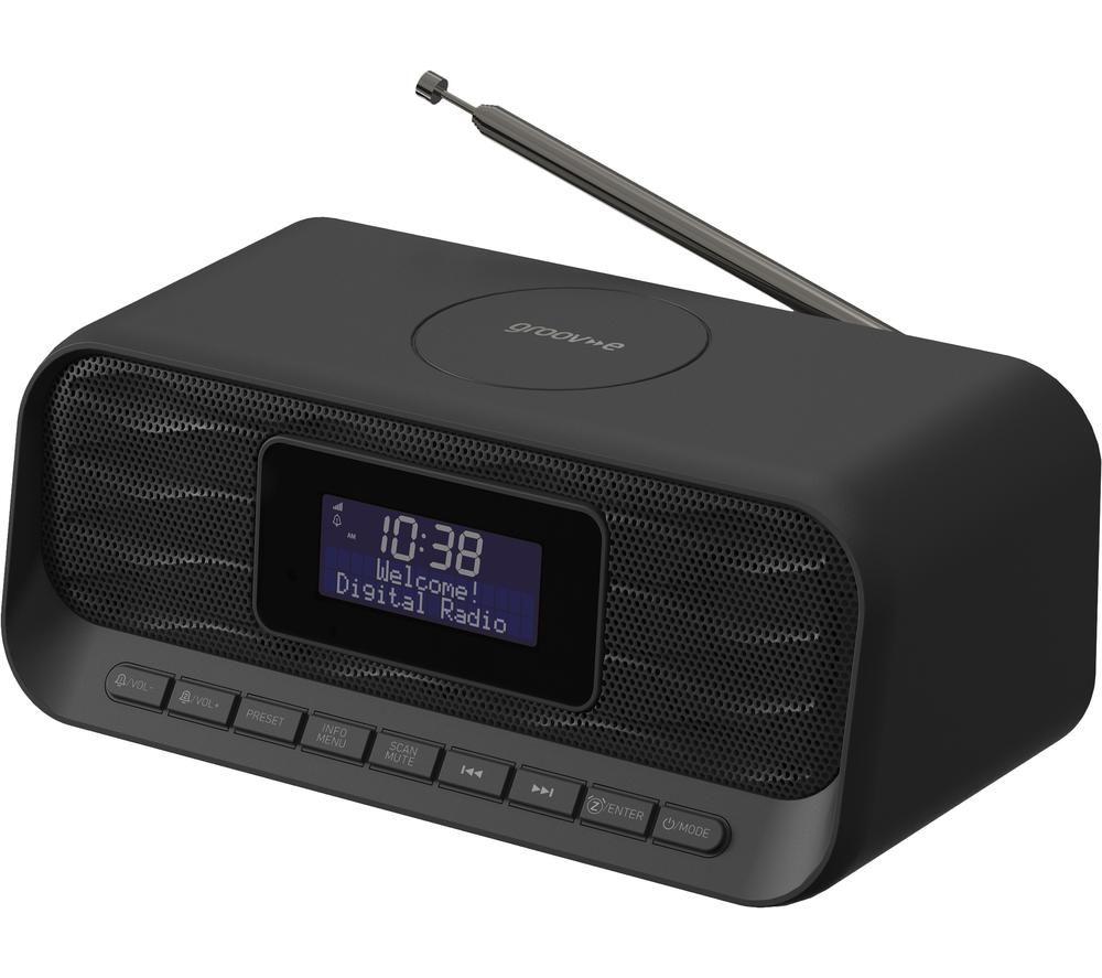 GROOV-E Zeus GV-CR04 DAB/FM Bluetooth Clock Radio - Black image number 3 of 8