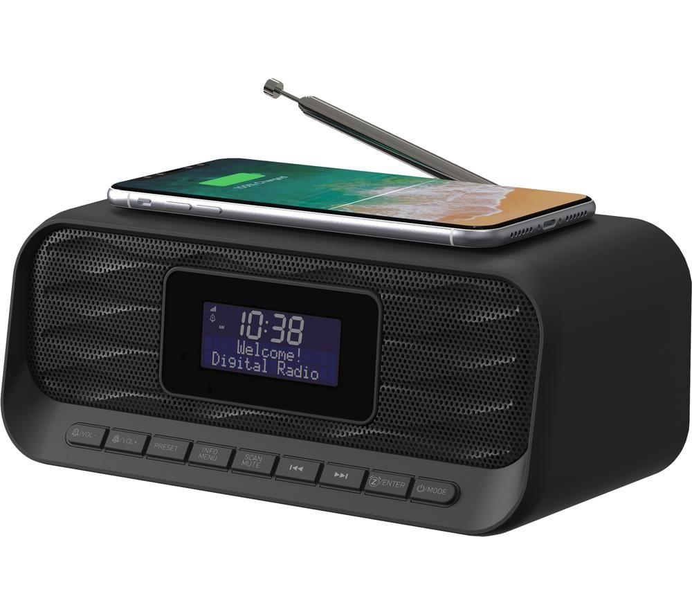 GROOV-E Zeus GV-CR04 DAB/FM Bluetooth Clock Radio - Black image number 4 of 8