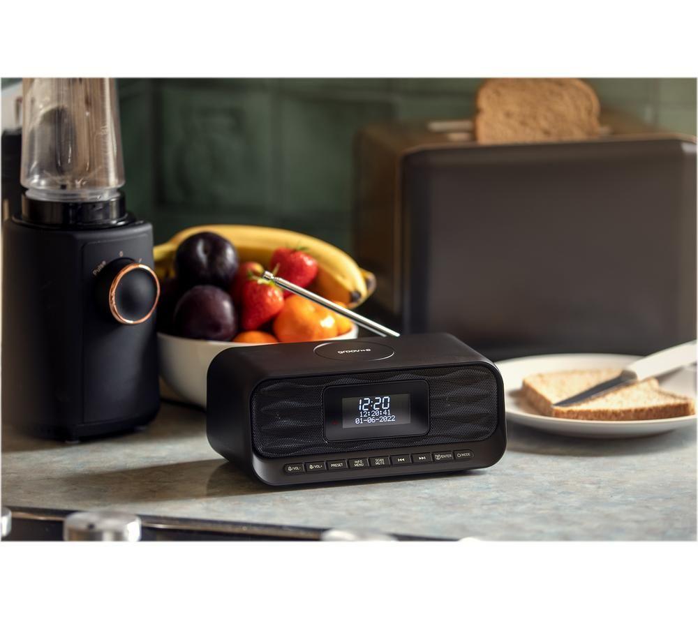 GROOV-E Zeus GV-CR04 DAB/FM Bluetooth Clock Radio - Black image number 5 of 8