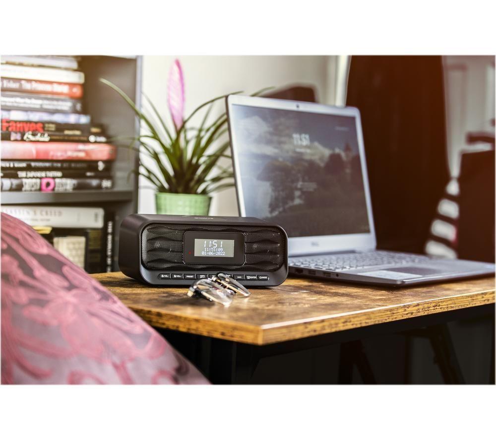 GROOV-E Zeus GV-CR04 DAB/FM Bluetooth Clock Radio - Black image number 6 of 8