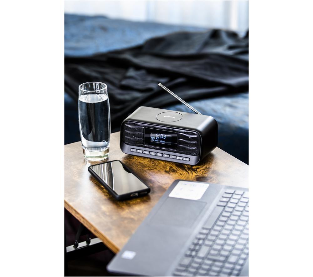 GROOV-E Zeus GV-CR04 DAB/FM Bluetooth Clock Radio - Black image number 7 of 8