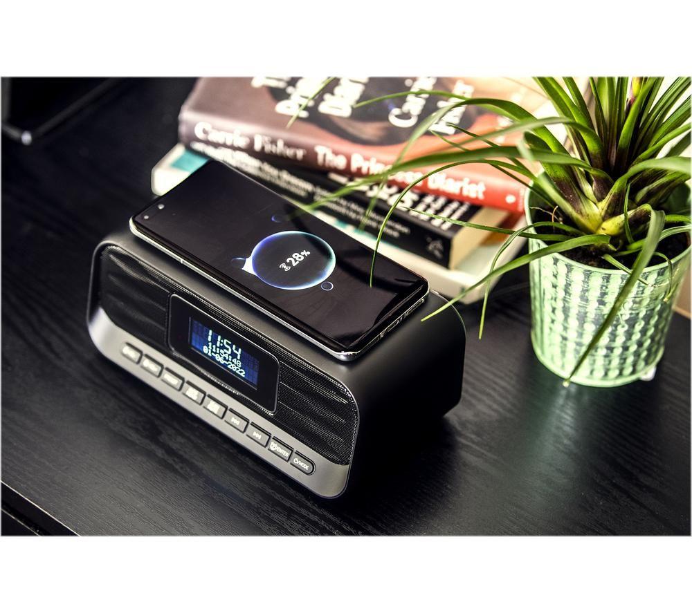 GROOV-E Zeus GV-CR04 DAB/FM Bluetooth Clock Radio - Black image number 8 of 8