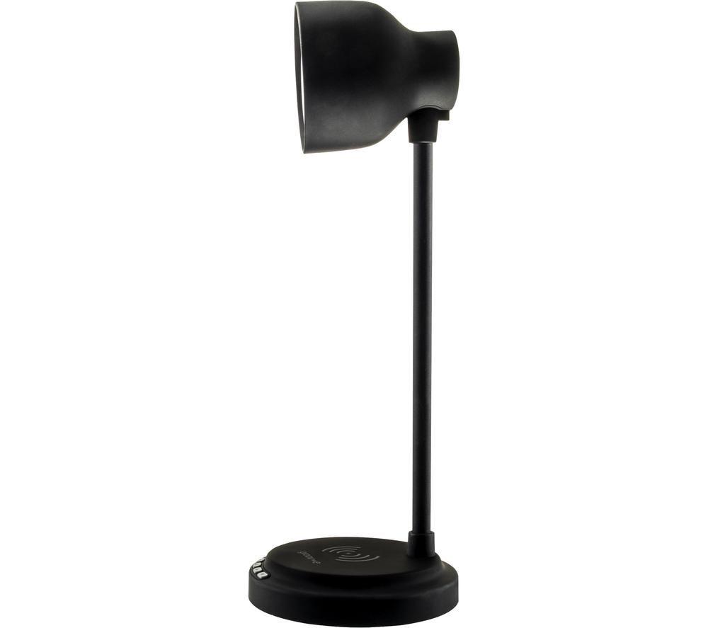 GROOV-E Astra LED Desk Lamp with Wireless Charging Pad & Bluetooth Speaker - Black image number 4 of 9