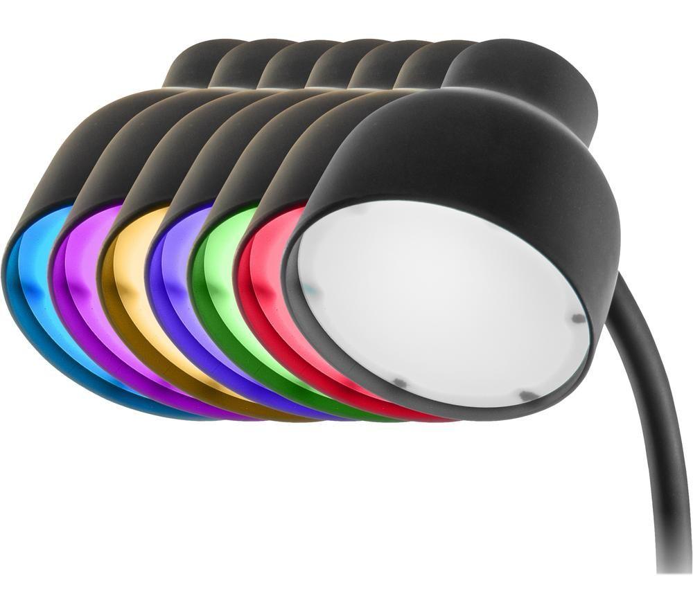 GROOV-E Astra LED Desk Lamp with Wireless Charging Pad & Bluetooth Speaker - Black image number 5 of 9