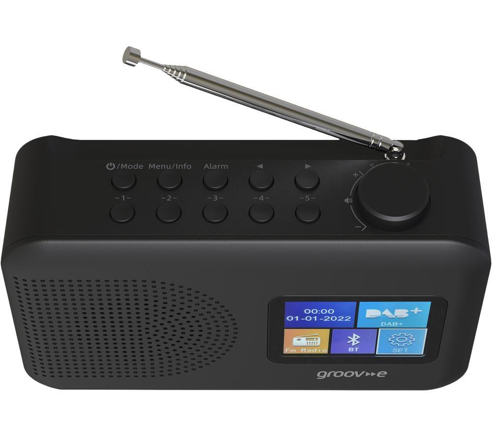 GROOV-E Berlin GVDR06BK Portable DAB/FM Bluetooth Radio - Black image number 5 of 6
