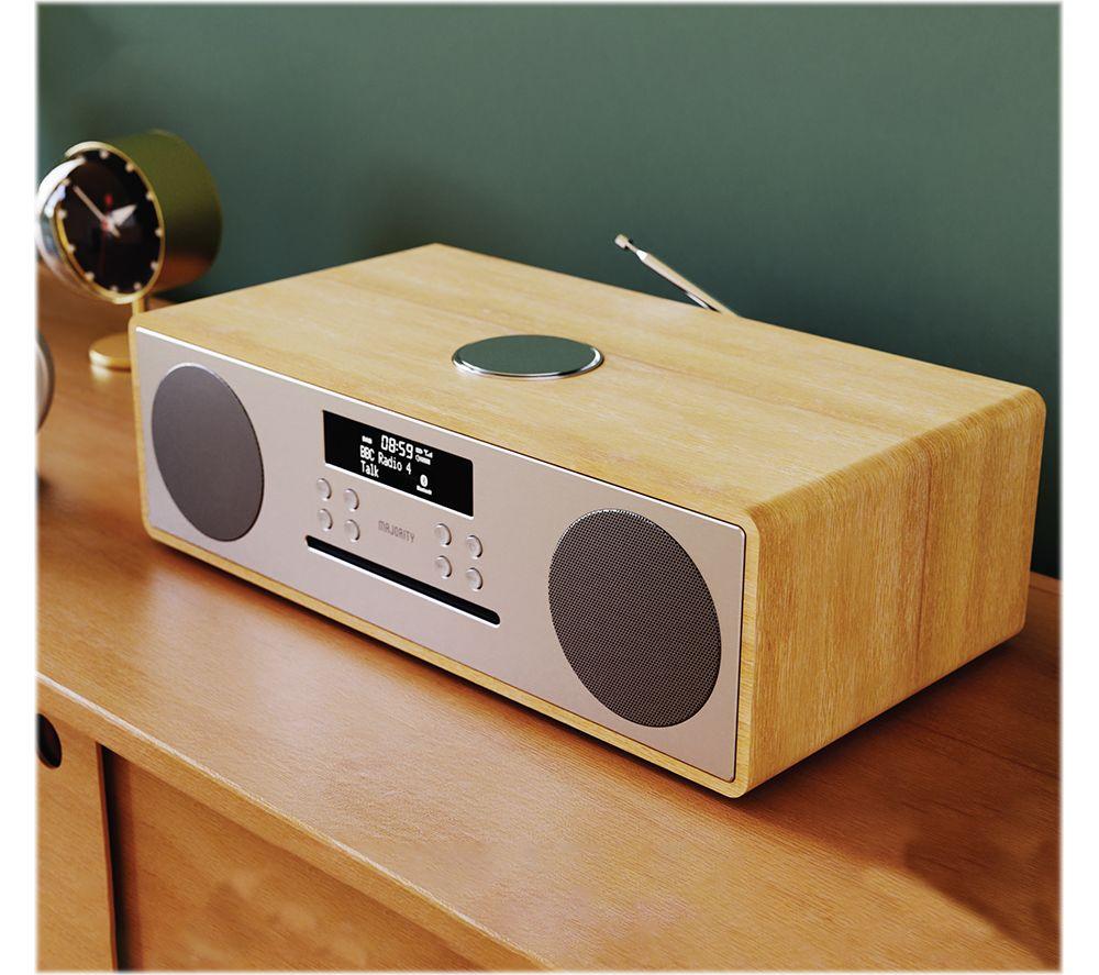 MAJORITY OAK-CDAB-OAK Oakington DAB+/FM Bluetooth Radio - Oak image number 6 of 12