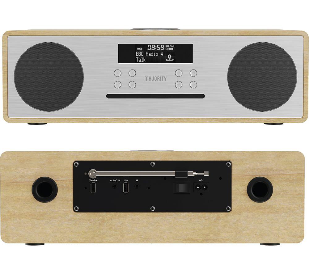MAJORITY OAK-CDAB-OAK Oakington DAB+/FM Bluetooth Radio - Oak image number 7 of 12