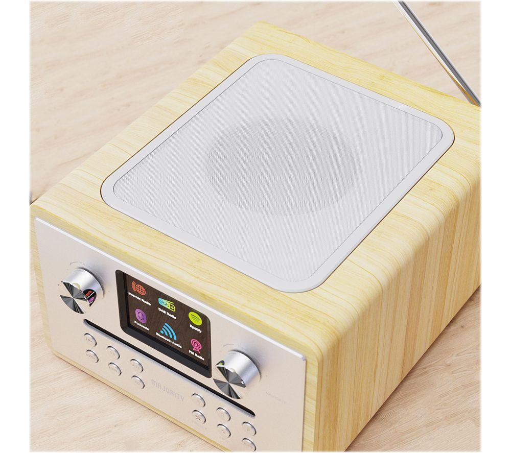MAJORITY Homerton 2 DAB+/FM Smart Bluetooth Radio - Oak image number 5 of 6